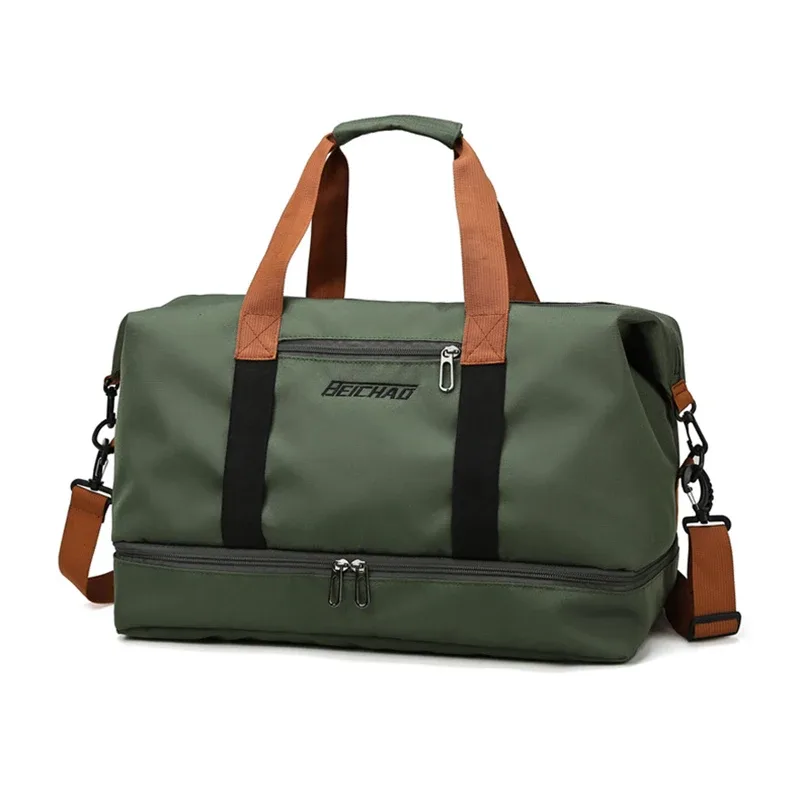 sac de voyage extensible pour femmes, sac à main de sport, sac de fitness, grande capacité, sac de week-end à bandoulière