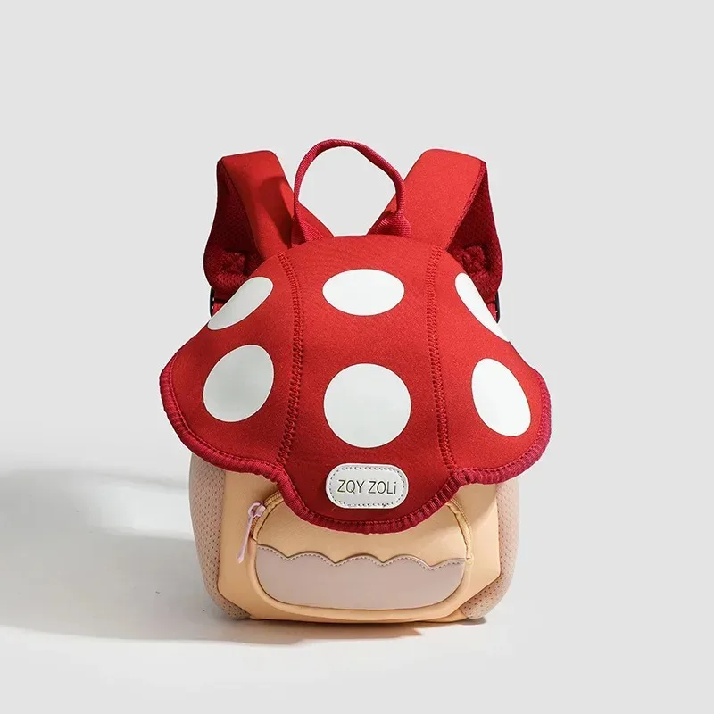 mini sac à dos mignon en forme de champignon pour enfants, nouveaux sacs à dos de bébé de dessin animé pour hommes et femmes