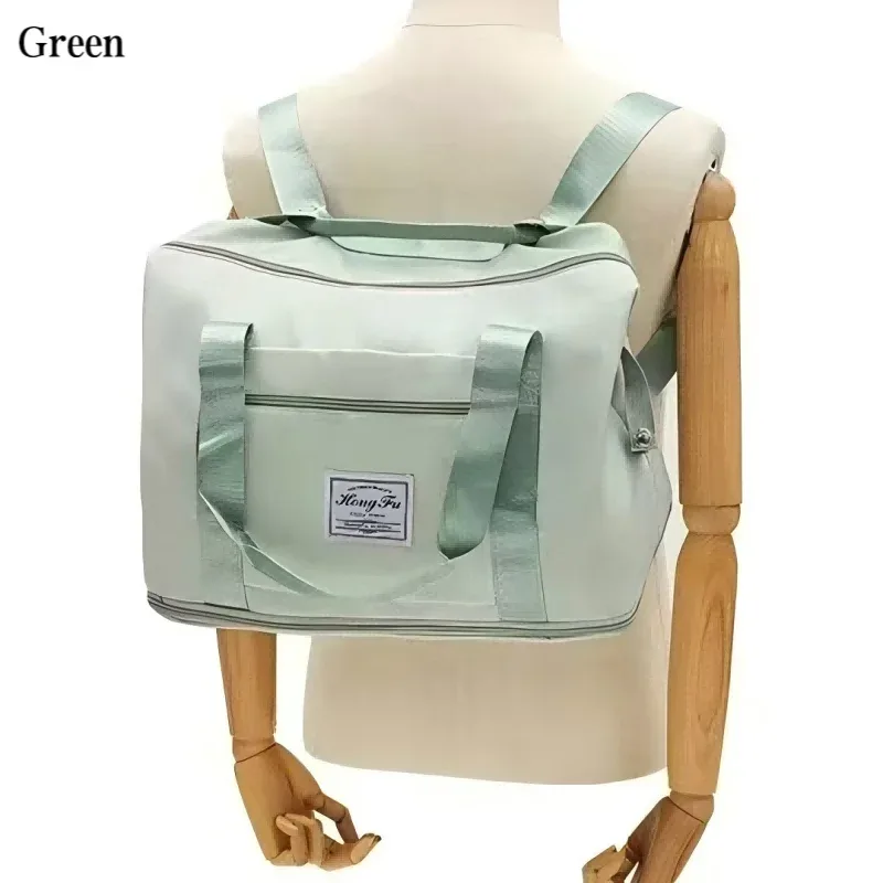 sac de voyage à double épaule extensible de grande capacité, sac de tri de bagages avec séparation sec/humide, adapté aux voyages d'affaires.