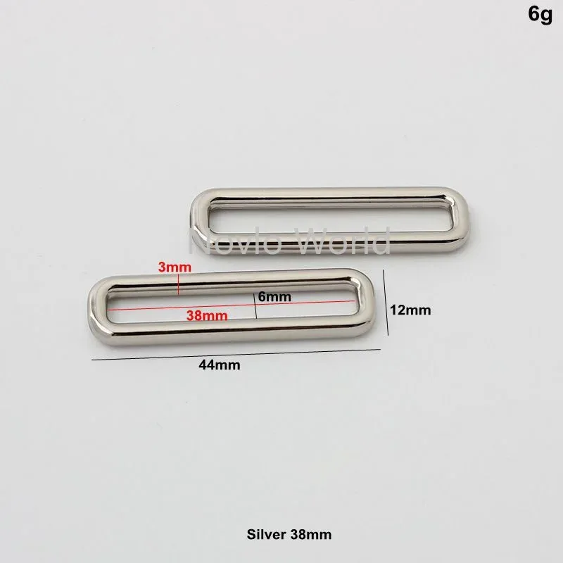 boucle carrée longue en alliage moulé sous pression, ligne 3.0mm, 12x38mm, 12x45mm, pour valise de styliste, connecteur de bagages, nouvelle collection 2021, 10-50 pièces