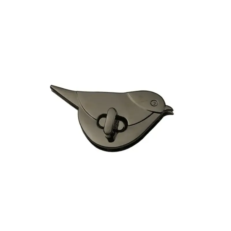nouvelles fermoirs mignons en forme de chat/oiseau, verrous métalliques pour sacs, accessoires de quincaillerie pour la décoration de sacs à main et sacs à bandoulière en cuir diy