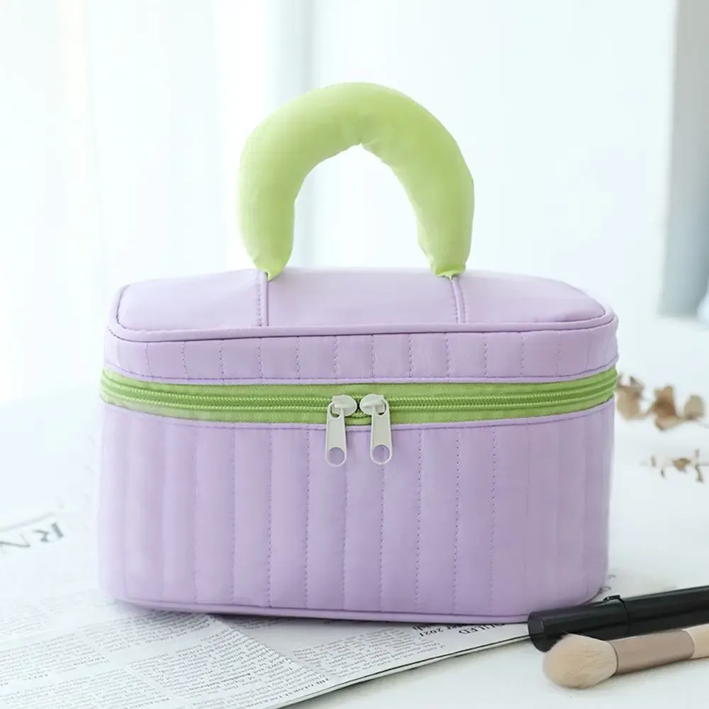 sac de rangement multifonctionnel créatif en nylon pour femme, trousse de maquillage, trousse de toilette de voyage, sac de rangement
