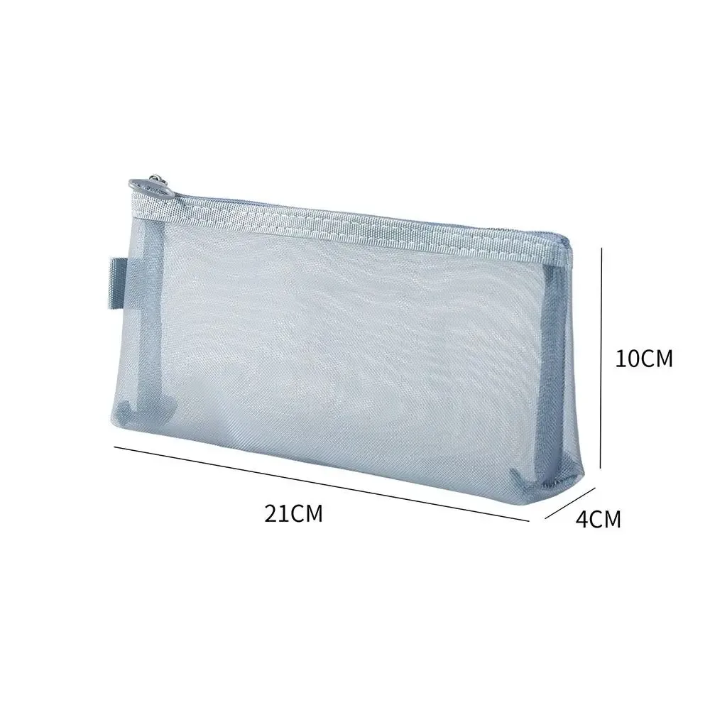 trousse de maquillage en maille transparente de grande capacité, porte-monnaie, sac à pinceaux cosmétiques, nouveau