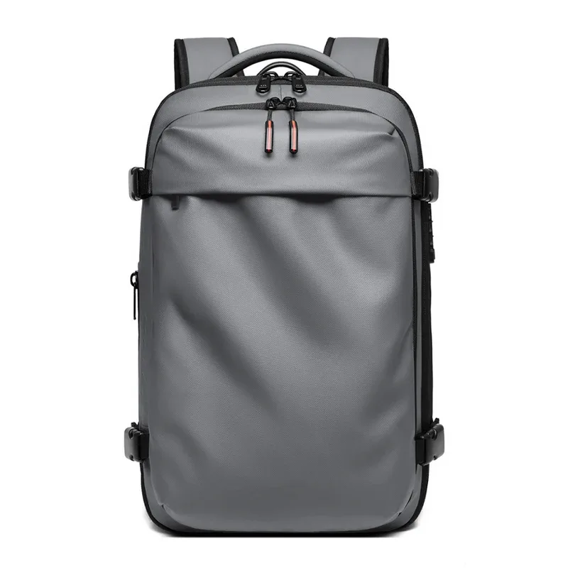 sac à dos de voyage pour hommes, sac à dos à compression sous vide pour ordinateur portable de 17 pouces, sac à dos d'affaires de grande capacité, sac à dos de camping, sac à dos de randonnée extensible