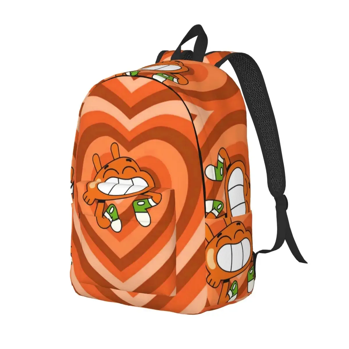 sac à dos de dessin animé gum ball watterson pour garçons et filles, sac d'école pour étudiants, sac à dos en toile the amazing world of canvas, sac de voyage pour la maternelle