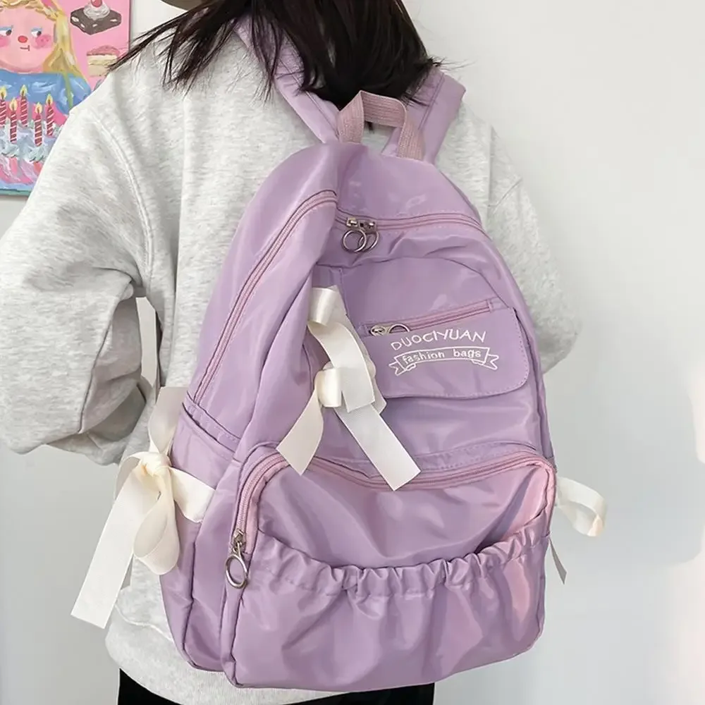 sac à dos imperméable de grande capacité pour femmes, sacs d'école blancs pour adolescentes, sac de jour décontracté en toile, sac à dos de voyage