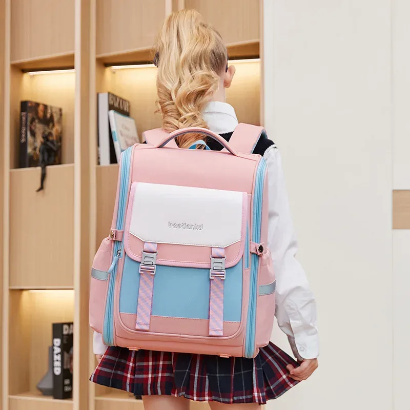 sacs d'école orthopédiques pour enfants, sacs à dos d'école primaire pour filles et garçons, sacs à dos d'école imperméables, sac à livres mochila
