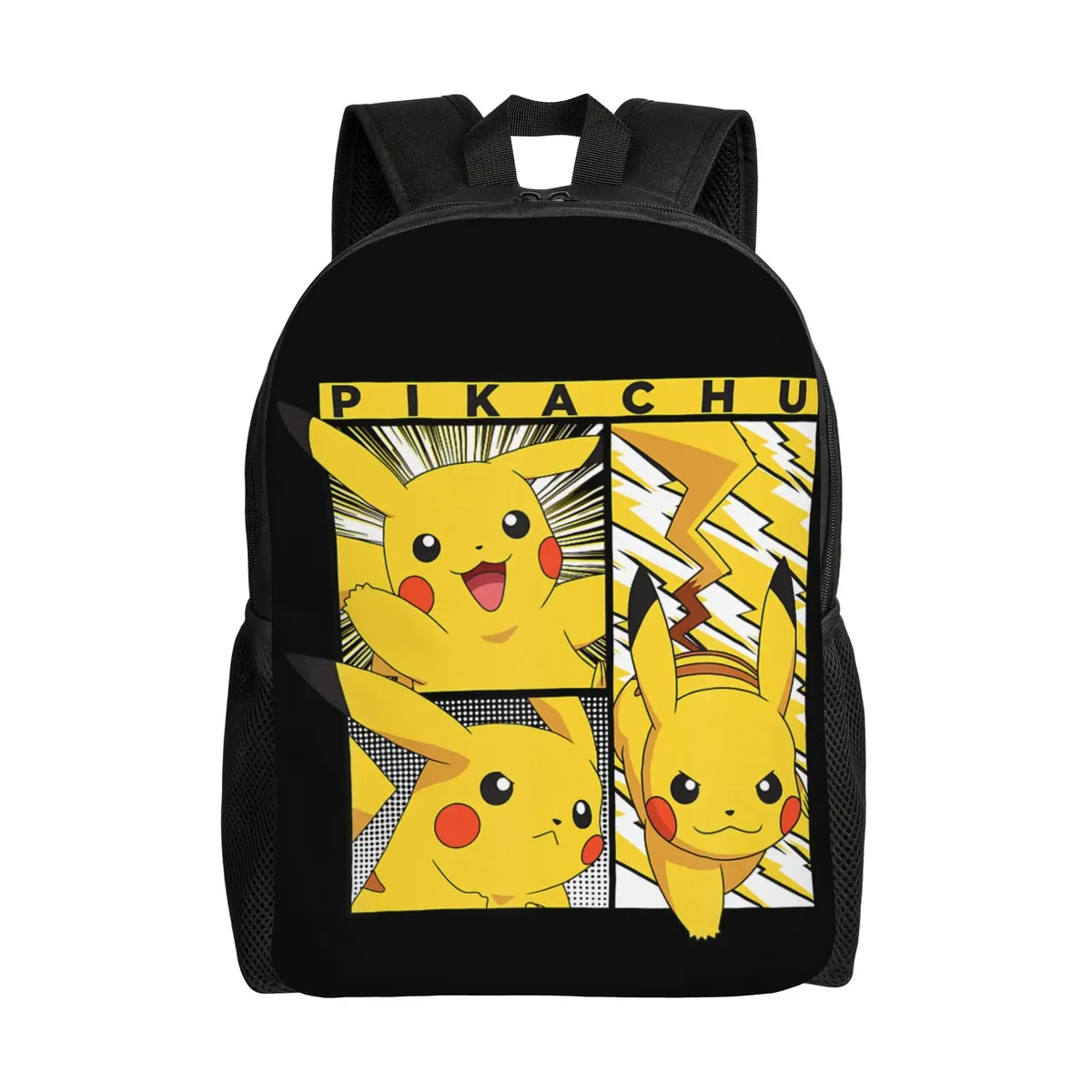sacs à dos pokemon pikachu cracks a joke laughing daypack mochila campus sac à dos rétro lavable
