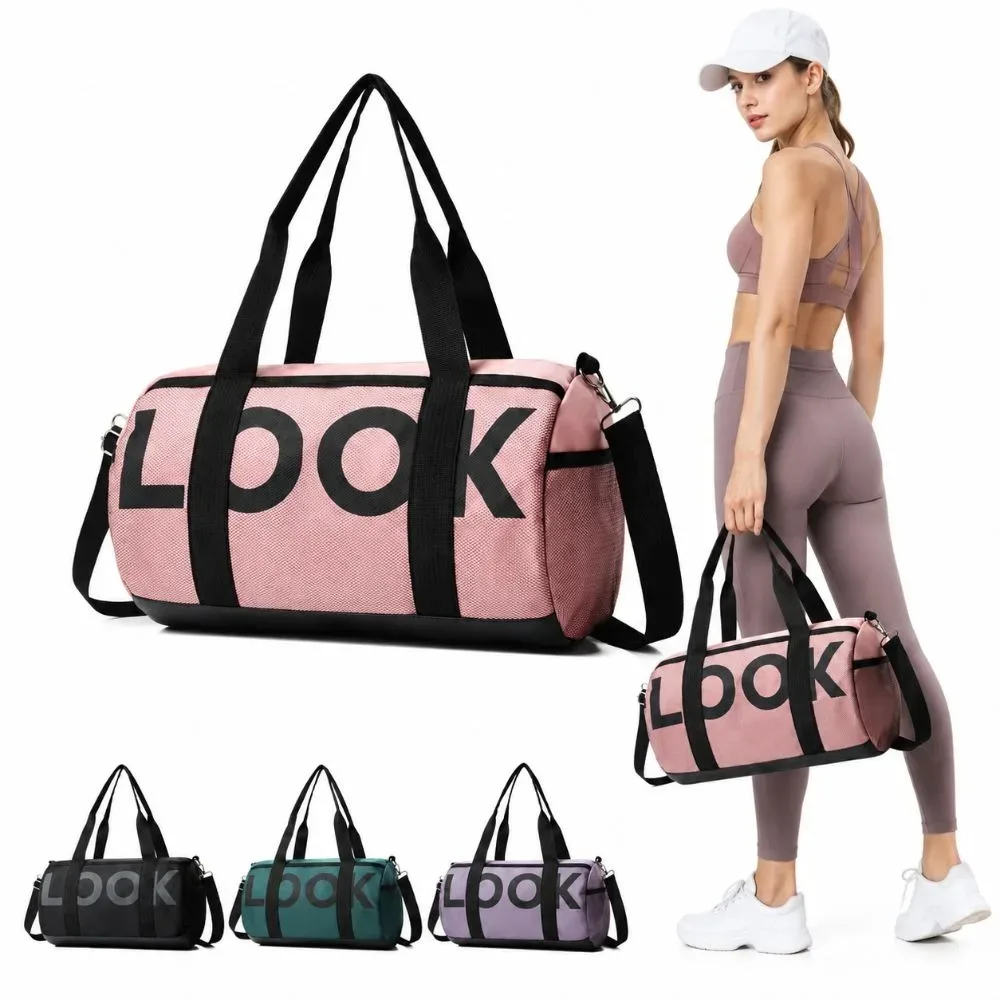sac de voyage décontracté en nylon, grande capacité, motif look, sac à main de sport, robuste, imperméable, sac à bandoulière pour homme et femme
