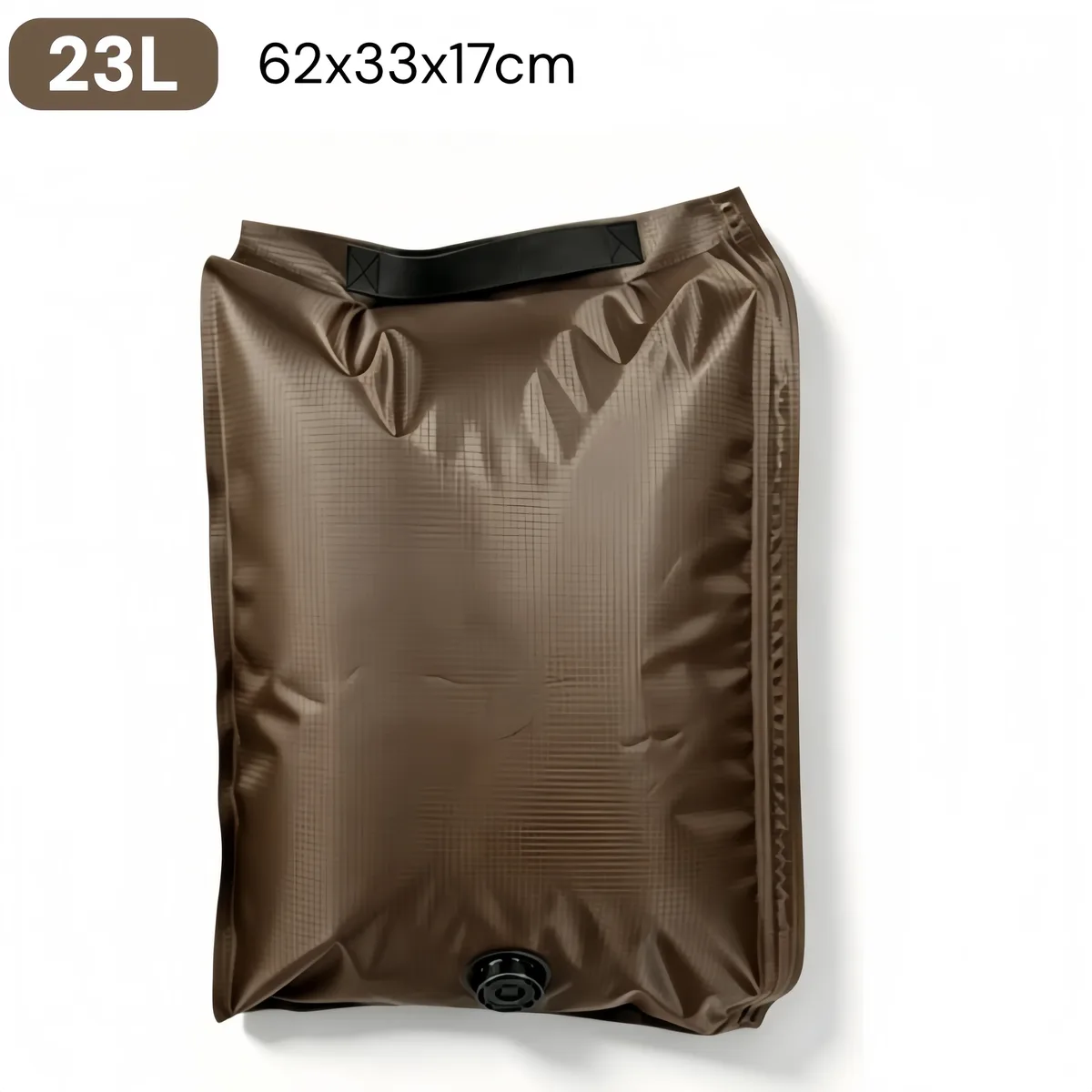 tissu vide compression pack 3d hermetique auto compression pet pe 12l 23l anti rayure abrasion, sans pompe reutilisable maison voyage bagage organisateur noir gris marron pliable compact durable leger valve unique