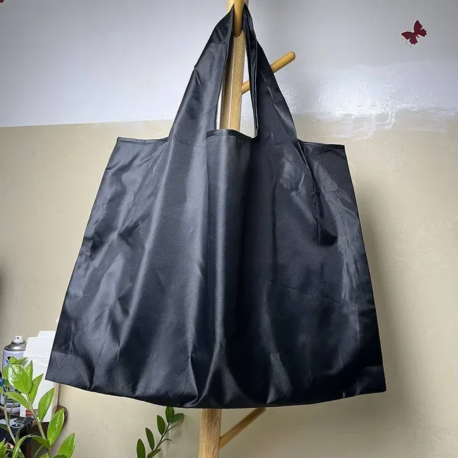 sac d'épicerie pliable en nylon de grande capacité, sac fourre-tout de style japonais, portable, réutilisable, écologique, sac à main imperméable