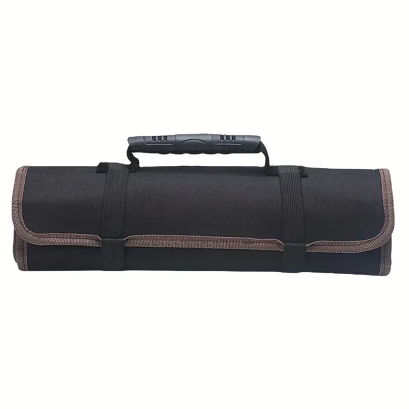 sac de rangement en toile oxford pour outils d'électricien, rouleau à main pliable, étanche, multi-poches, 22