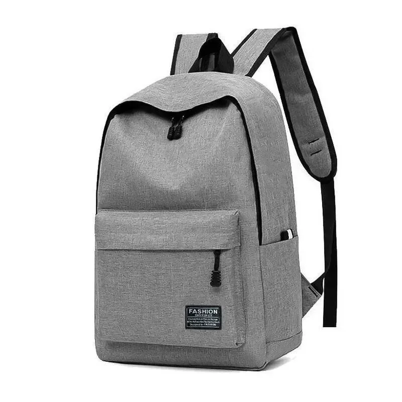 Sac à dos minimaliste décontracté pour hommes, sac à dos polyvalent de grande capacité pour écoliers, sac de voyage pour ordinateur, sac à dos unisexe lavable