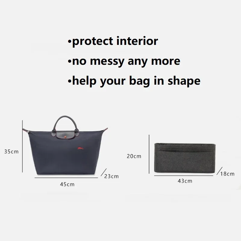 organisateur de sac pour sac de voyage longchamp boxford, couleur personnalisée