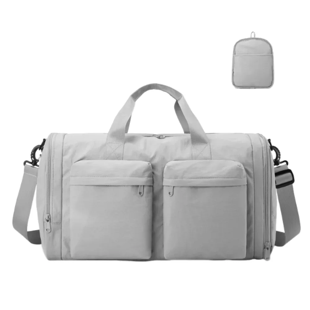 sac de voyage pliable imperméable de grande capacité, sac de sport et de fitness portable avec compartiment séparé pour chaussures, sac à main de week-end