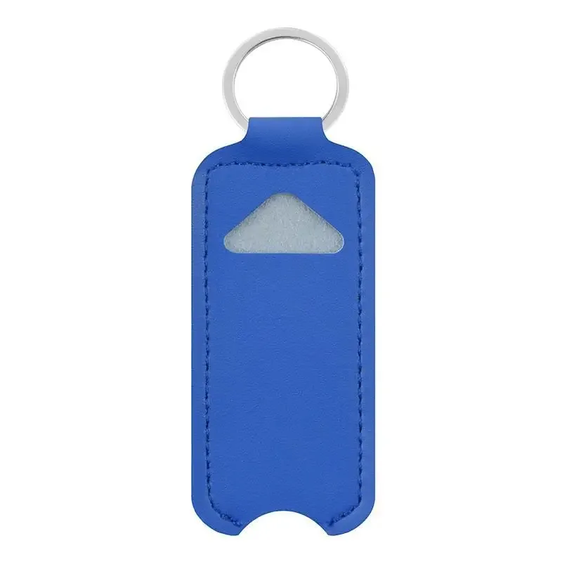 pochette en cuir pu pour baume à lèvres, porte-clés, étui portable pour rouge à lèvres et brillant à lèvres, housse de protection pour flacon de baume à lèvres, porte-clés 【smq】