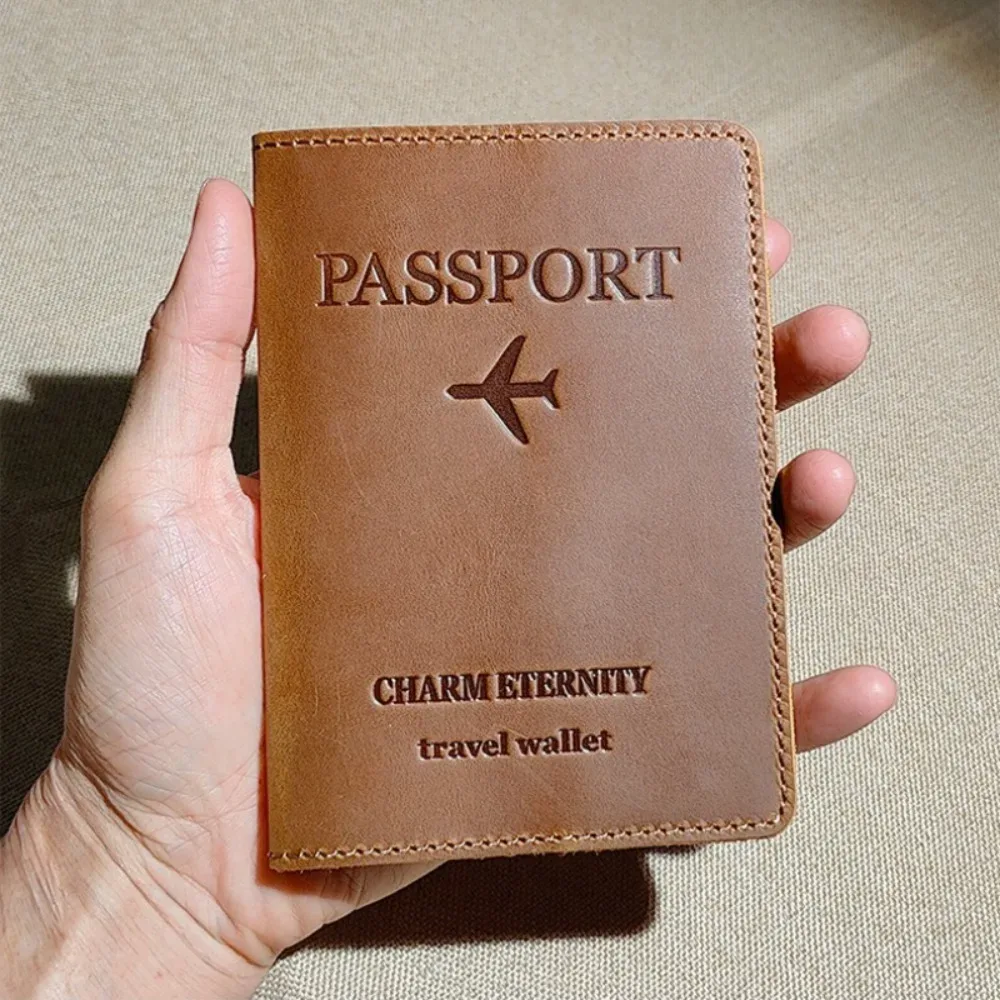 porte-passeport de voyage pour femmes et hommes, étui de voyage pour passeport, pochette fine en cuir, housse de passeport, portefeuille de voyage