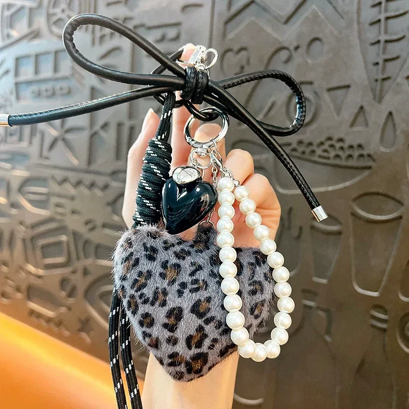 porte-clés pendentif à breloque pour sac, corde tressée, accessoires de sac à dos pour femmes, cadeau suspendu pour téléphone