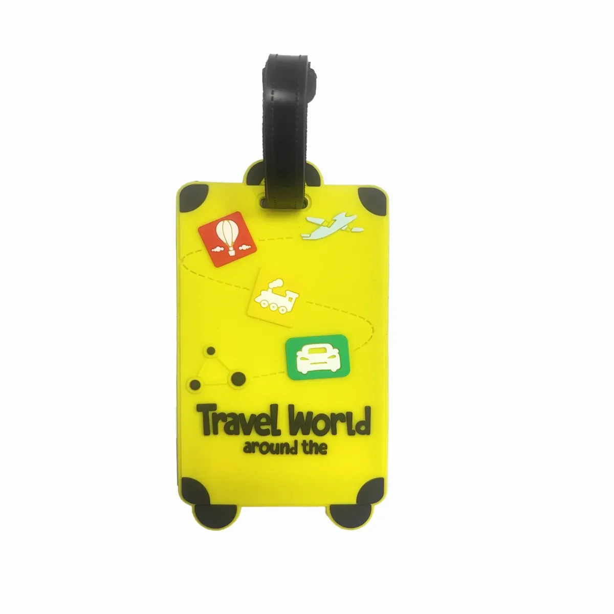 nouvelle étiquette de bagage mignonne étiquette de valise nom id adresse étiquette pvc carte d'embarquement étiquettes de voyage étiquettes de bagage accessoires de voyage de vacances
