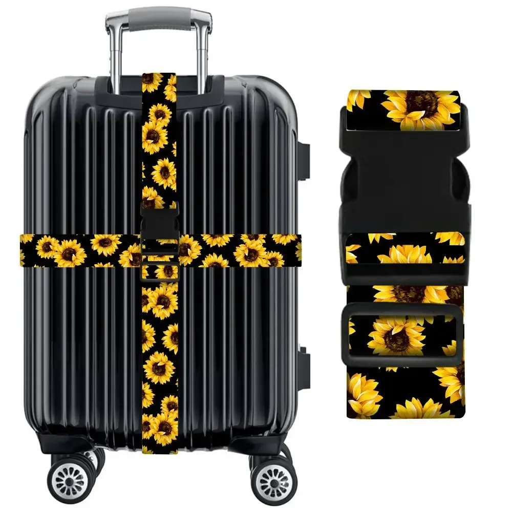 ceinture d'emballage de bagages, impression de mode, sangle de bagage, ceinture d'emballage réglable, sangle environnementcross, faisceau, ceinture d'emballage