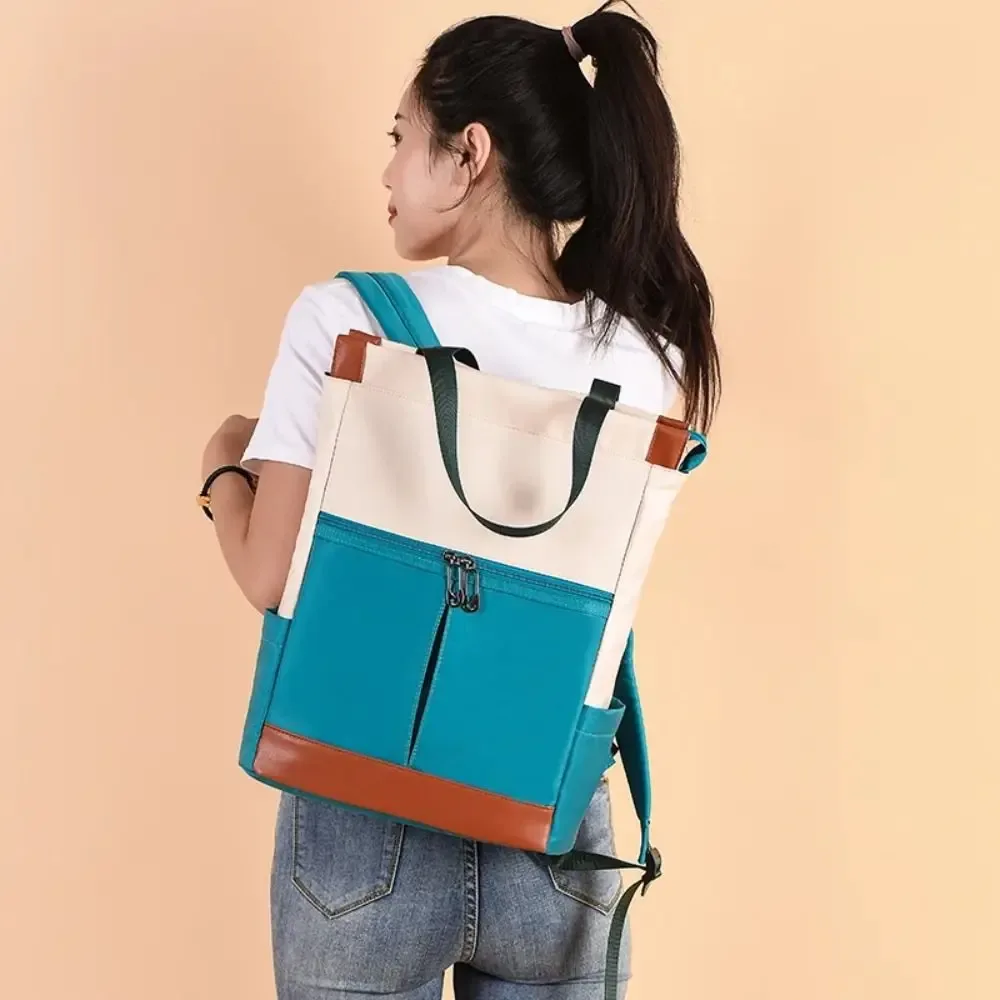 Sac à dos Oxford avec plusieurs compartiments pour femme, sac à dos pour ordinateur portable étanche, grande capacité, léger, nouveau