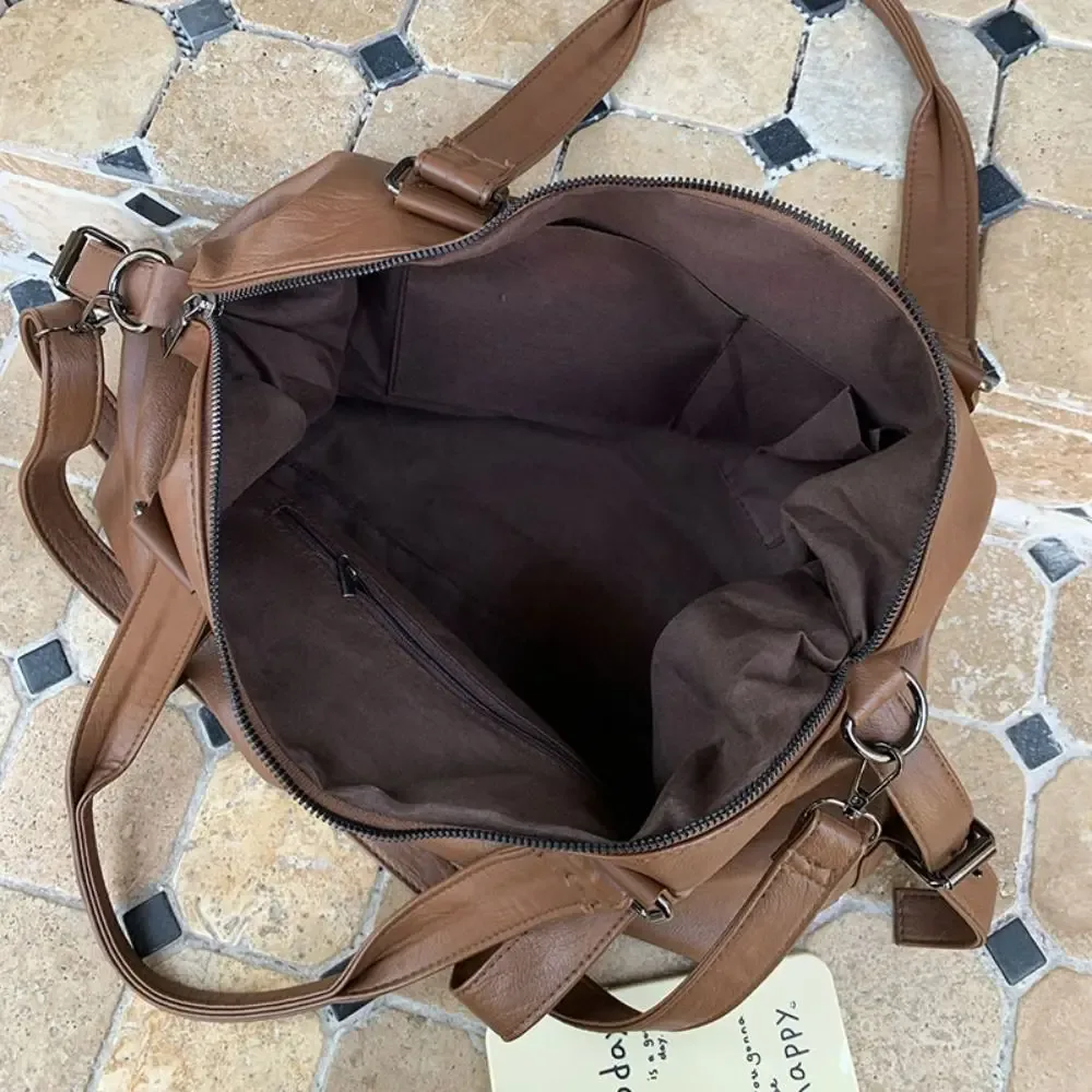 sac de voyage simple et imperméable, grande capacité, sac de sport en nylon pour les trajets quotidiens, sac fourre-tout décontracté et simple pour le quotidien