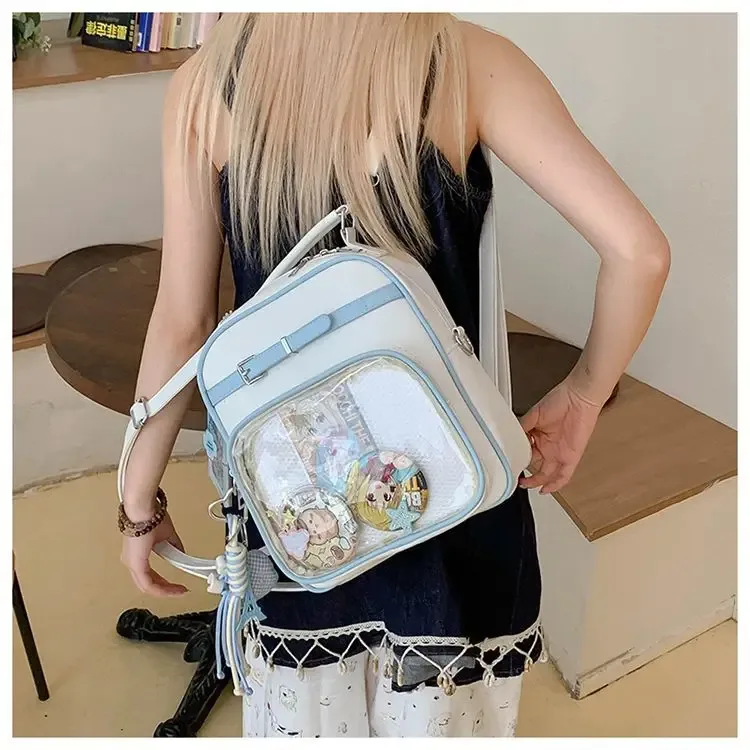 nouveau femmes mode sac à dos décontracté style preppy une épaule bandoulière sac à main original niche design fille ulzzang ita sac