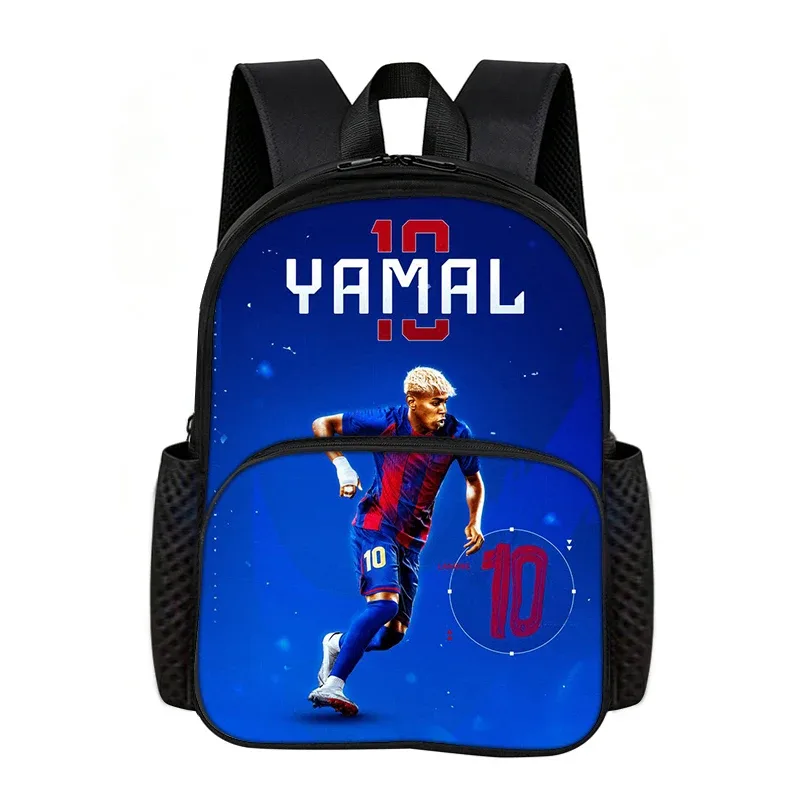 sac à dos d'école l-lamin yamal avec poche avant, idéal pour les fans de football, le meilleur cadeau pour les amateurs de sport