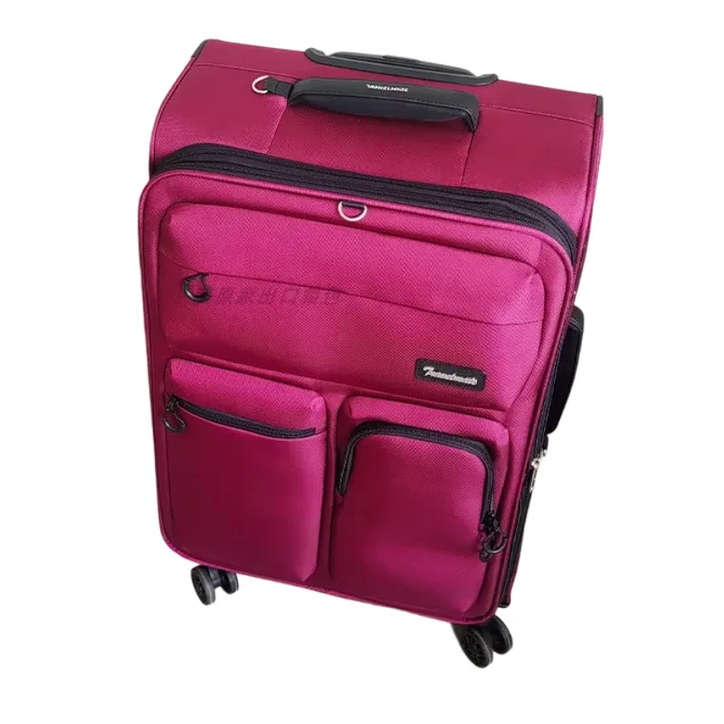 valise de voyage non tissée ultralégère extensible - bagage trolley de grande capacité avec roulettes (20/24/28 pouces)