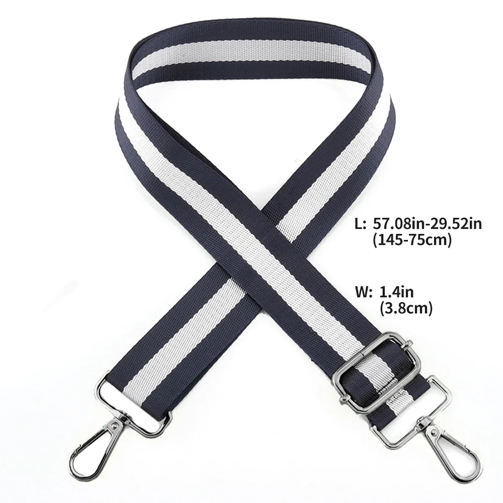 sac à main de remplacement brodé pour femmes, sacoche à bandoulière large, accessoires, sangle d'épaule réglable, largeur 3.8cm