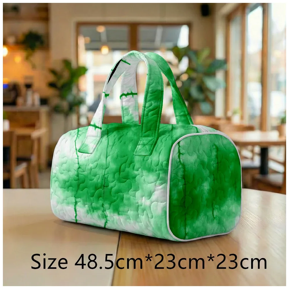 sac fourre-tout matelassé tendance pour femme, imprimé tie-dye aquarelle, sac à bandoulière bohème chic pour la plage, les voyages, la gym, le camping, bagage à main