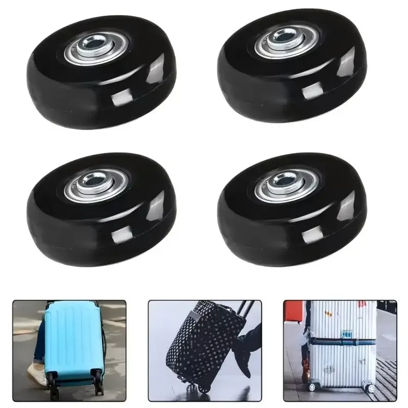 roues de rechange universelles silencieuses homefish, roulettes résistantes à l'usure, axes de réparation, pièces de valise