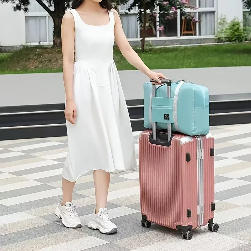 lot de 2 sacs de voyage pliables pour compagnies aériennes, sac de cabine, sac de week-end, sac de nuit, sac de transport pour l'hôpital, sac de sport pour femmes et hommes