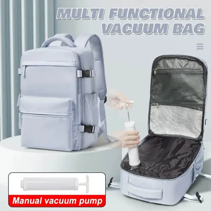 sac à dos de voyage décontracté buylor pour hommes et femmes, résistant à l'eau, adapté aux ordinateurs portables de 16 pouces, compressé sous vide, pour les voyages d'affaires