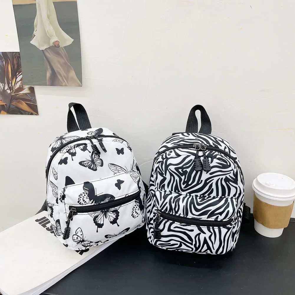 sac à dos vintage pour femme, motif animalier imprimé, sac à dos décontracté pour jeunes filles, grand sac à main de voyage quotidien, style preppy