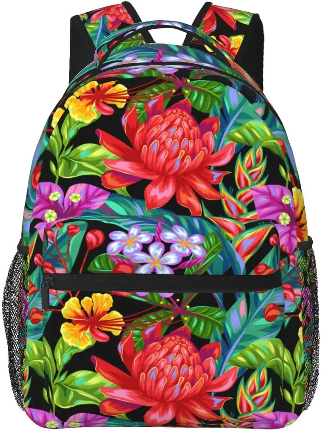sac à dos à motifs de palmier hawaïen pour homme et femme, joli cartable pour ordinateur portable, voyage, randonnée, camping