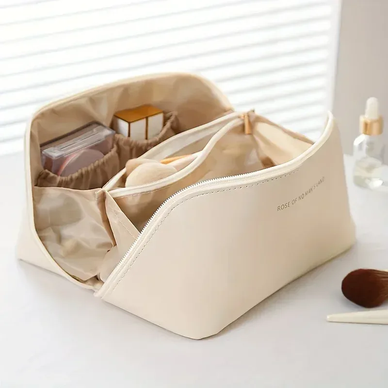 organisateur de maquillage, trousse de toilette pour femmes, trousse de maquillage, pochette de rangement, boîte de luxe pour dames, trousse à cosmétiques, sac de rangement pour voyage zip