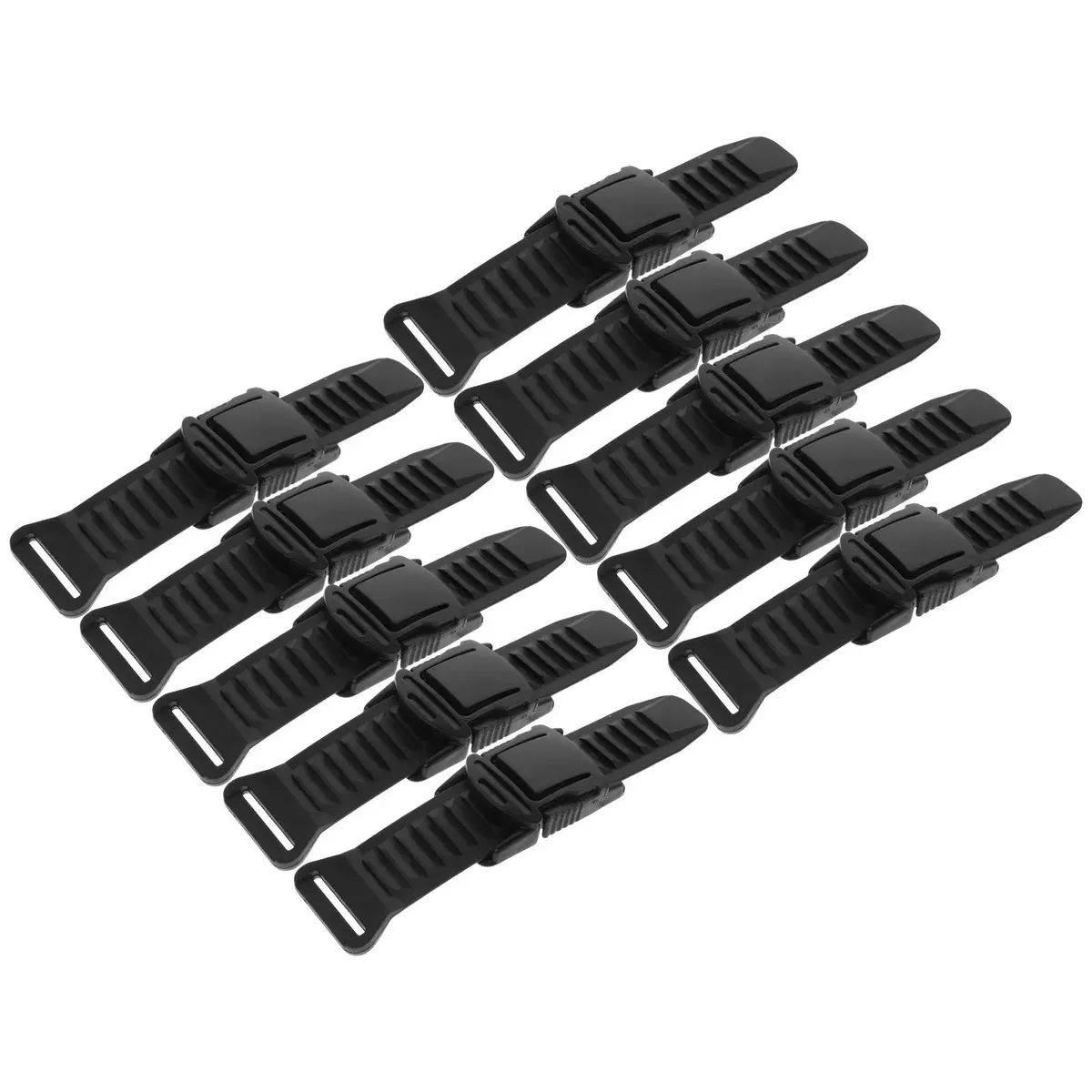 10 ensembles de boucles réglables multifonctions pour sacs à dos, sangles, ceintures, sacs, colliers pour chiens, boucles de sangle en plastique résistantes à l'usure
