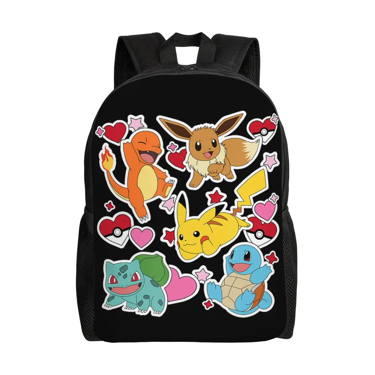 sacs à dos pokemon pikachu anime lightning scence daypack mochila school retro sac à dos lavable