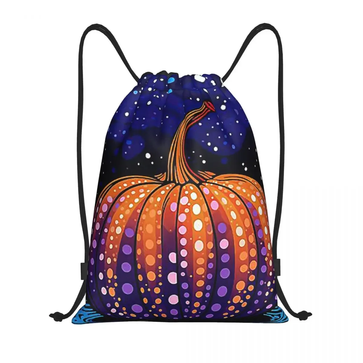 sacs à dos yayoi kusama polka pumpkin, sacs à cordon multifonctions, sacs de sport, sacs à livres pour hommes, femmes, étudiants