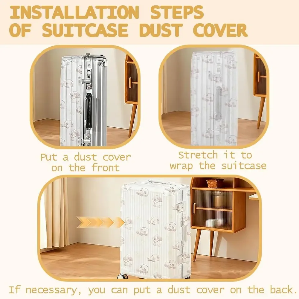 housse de protection universelle jetable non tissée pour bagages, imperméable et anti-poussière, idéale pour toutes les tailles de valises de voyage