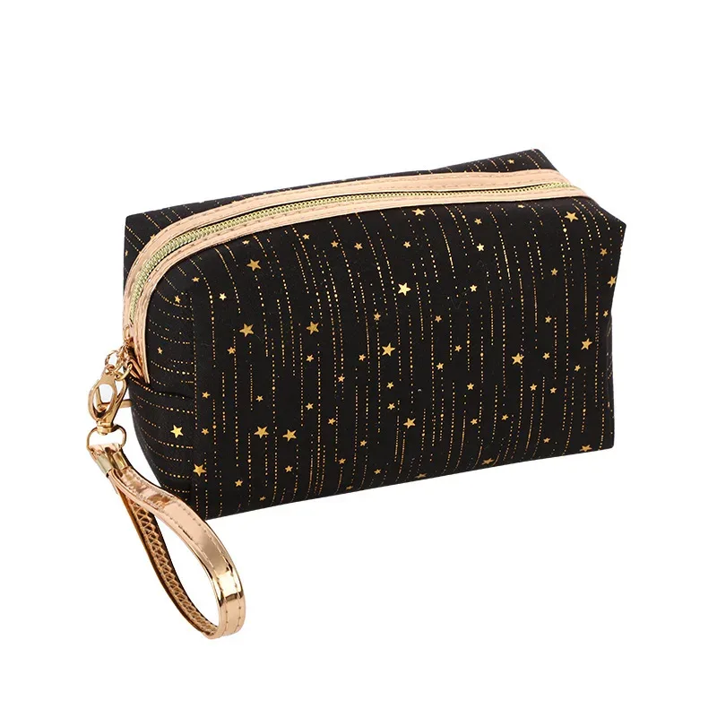 sac de maquillage estampage, sac à cosmétiques de voyage, sacs de maquillage à fermeture éclair, organisateur de cosmétiques, pochette de rangement, trousse de toilette de voyage portable