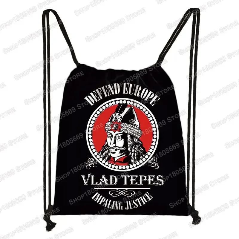 sac à dos gothique imprimé vampire bat ghost, sacs à cordon, sacs à bandoulière pour femmes et hommes, porte-chaussures de voyage
