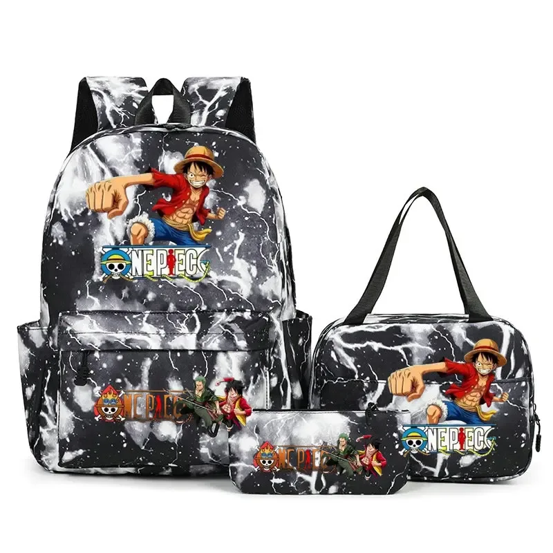 sacs à dos one piece pour étudiants, sacs d'école pour adolescents, hommes et femmes, sac fourre-tout, pochette, sacs à dos en nylon, sacs de voyage