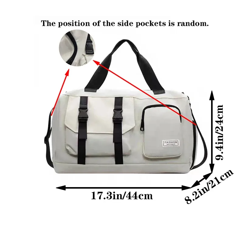 le sac à dos de couleur neutre pour hommes et femmes convient aux voyages et peut être porté à la main ou porté sur l'épaule.