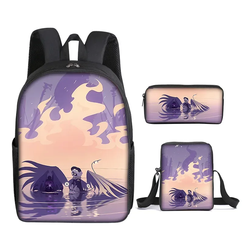 populaire jeune nouveauté meurtre drones impression 3d 3 pièces/ensemble étudiant sacs de voyage sac à dos pour ordinateur portable sac à dos sac à bandoulière trousse à crayons