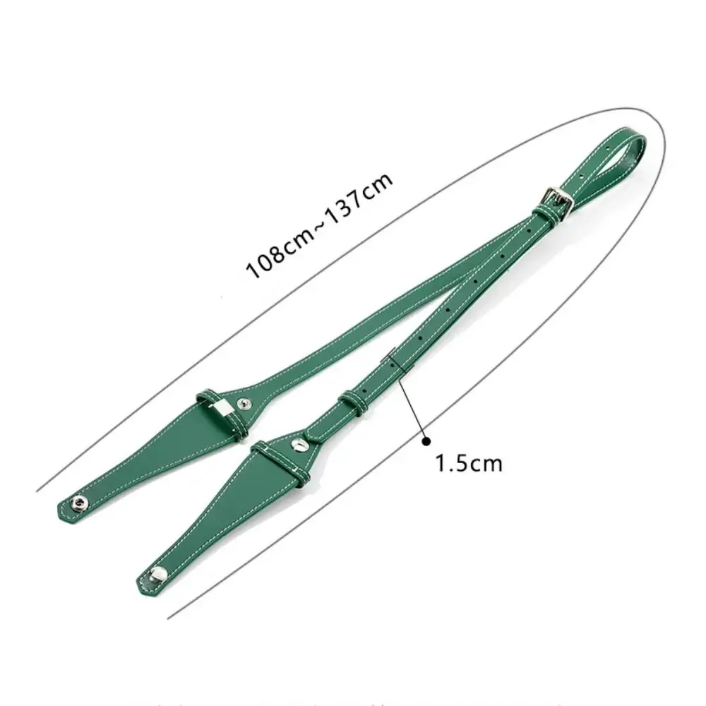 sangle d'épaule extensible en cuir pu 108-137 cm, sangle de remplacement détachable pour sacs à main goyard bowling 25 et trousse de toilette