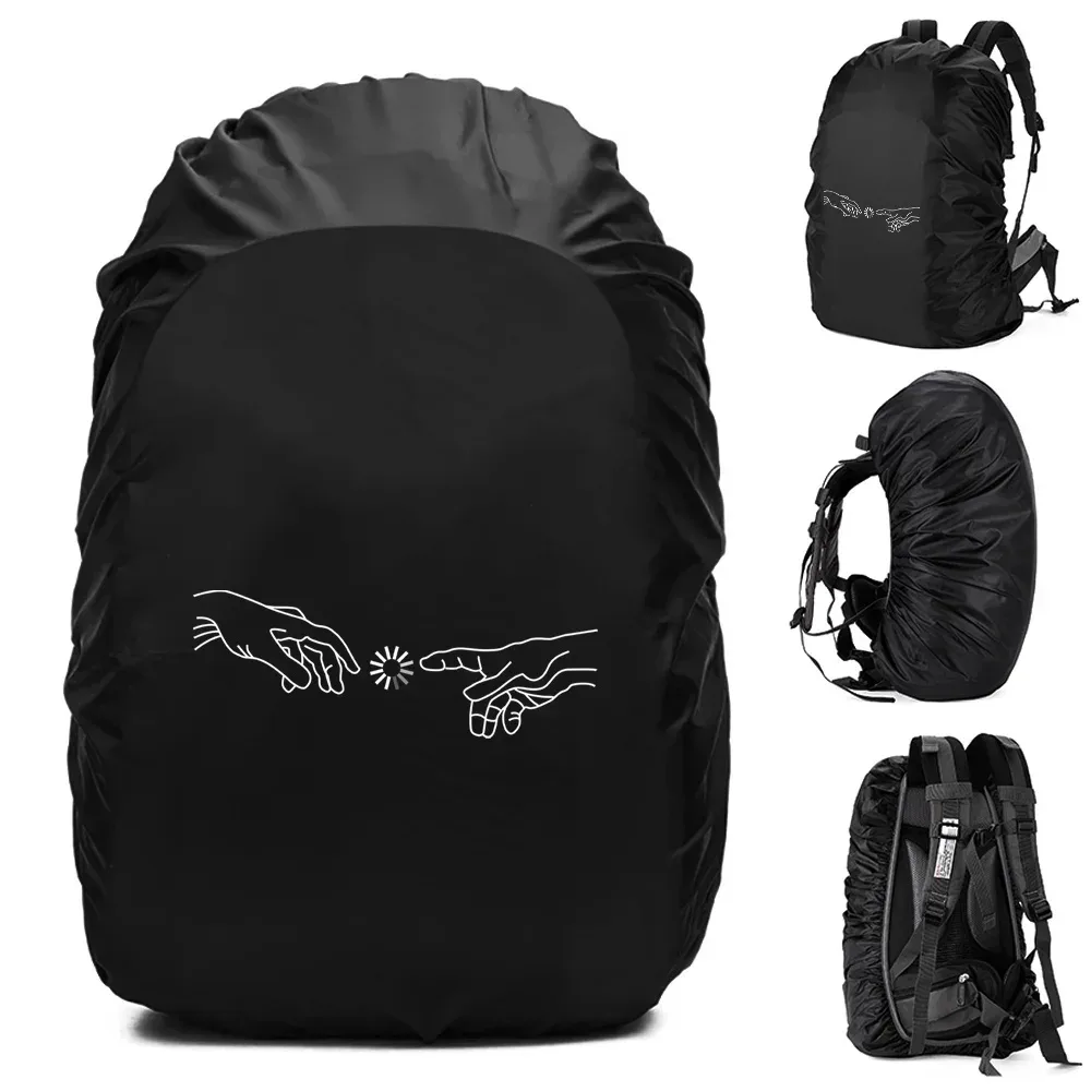 sac à dos imperméable pour homme, housse de pluie, sport de plein air, cyclisme de nuit, housse de pluie légère, sac de sécurité, camping, randonnée, 20l-75l