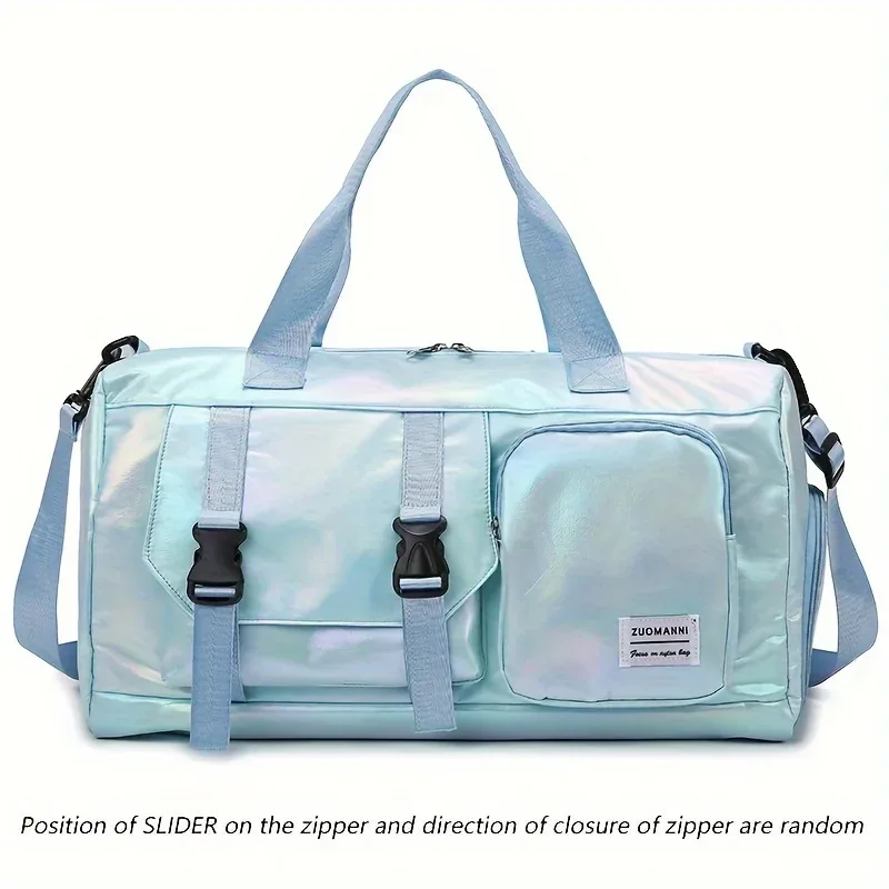 sac polochon de voyage en nylon pour femmes de grande capacité, fourre-tout de gymnastique pour les chevaux avec compartiment à chaussures, sac à main polyvalent pour sports et fitness