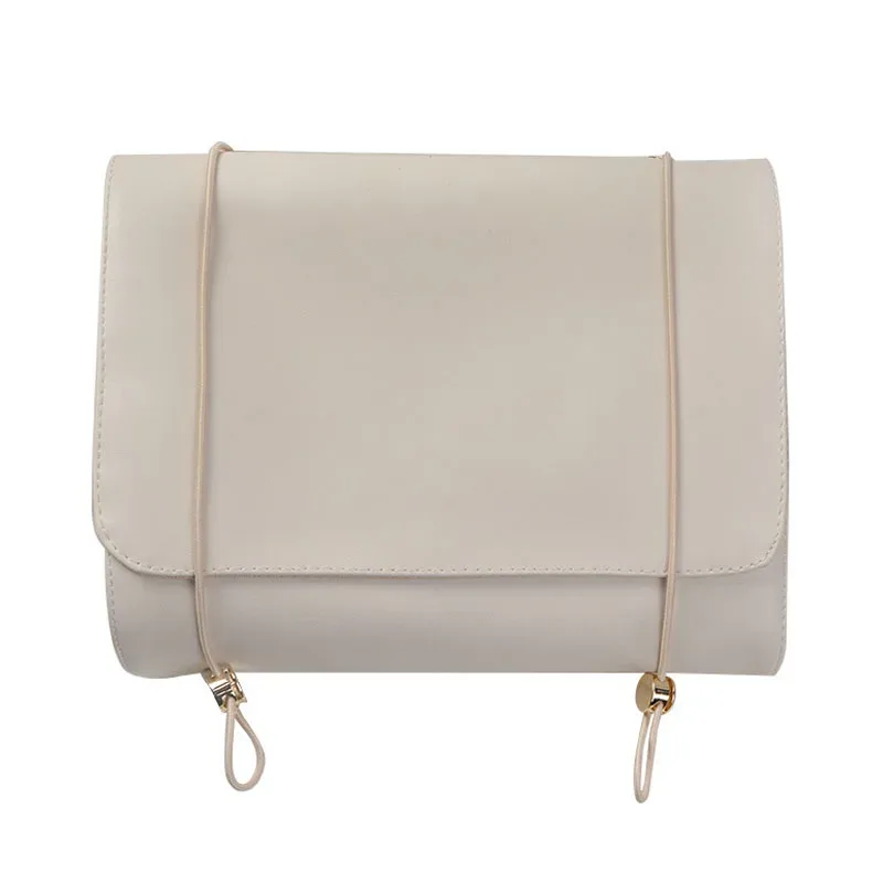 sac à cosmétiques en cuir pu avec lettres personnalisées, sac de rangement pour pinceaux de maquillage de voyage, sac de lavage quatre en un détachable, pratique à la mode